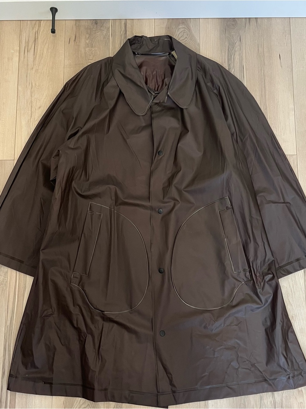 Stone Island S/S 1987 Burgundy Archive Deadstock Raincoat